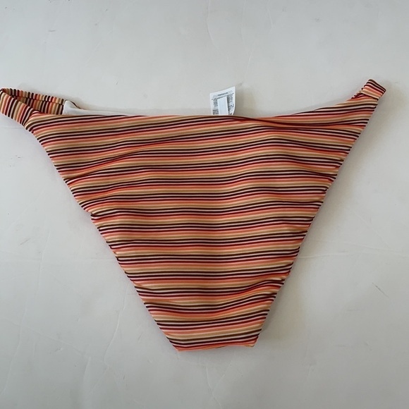 Madewell Ombre stripe side strap ribbed bikini bottoms L NWT - Picture 8 of 8